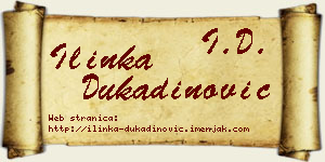 Ilinka Dukadinović vizit kartica